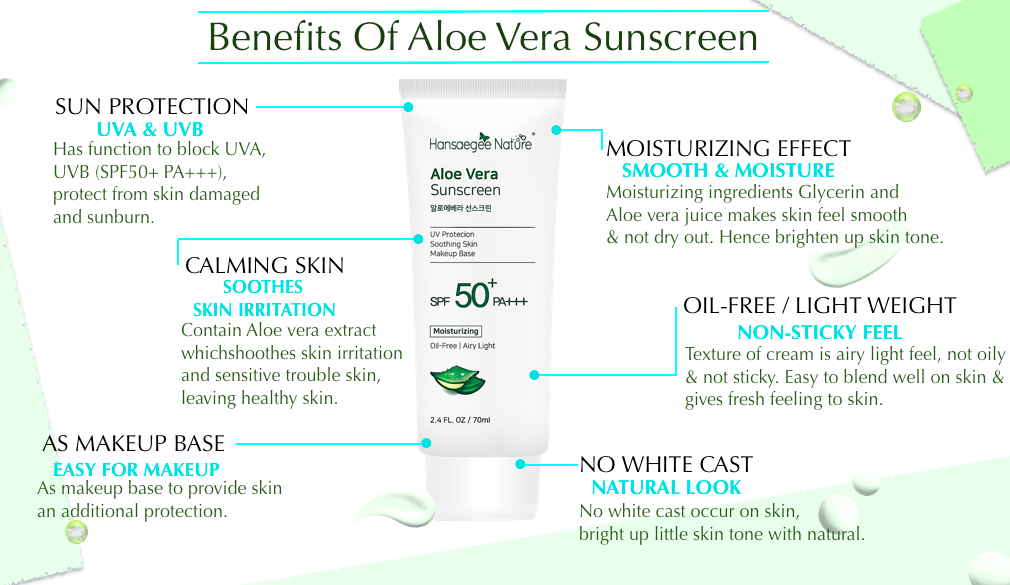 benefits of aloe vera suncreen