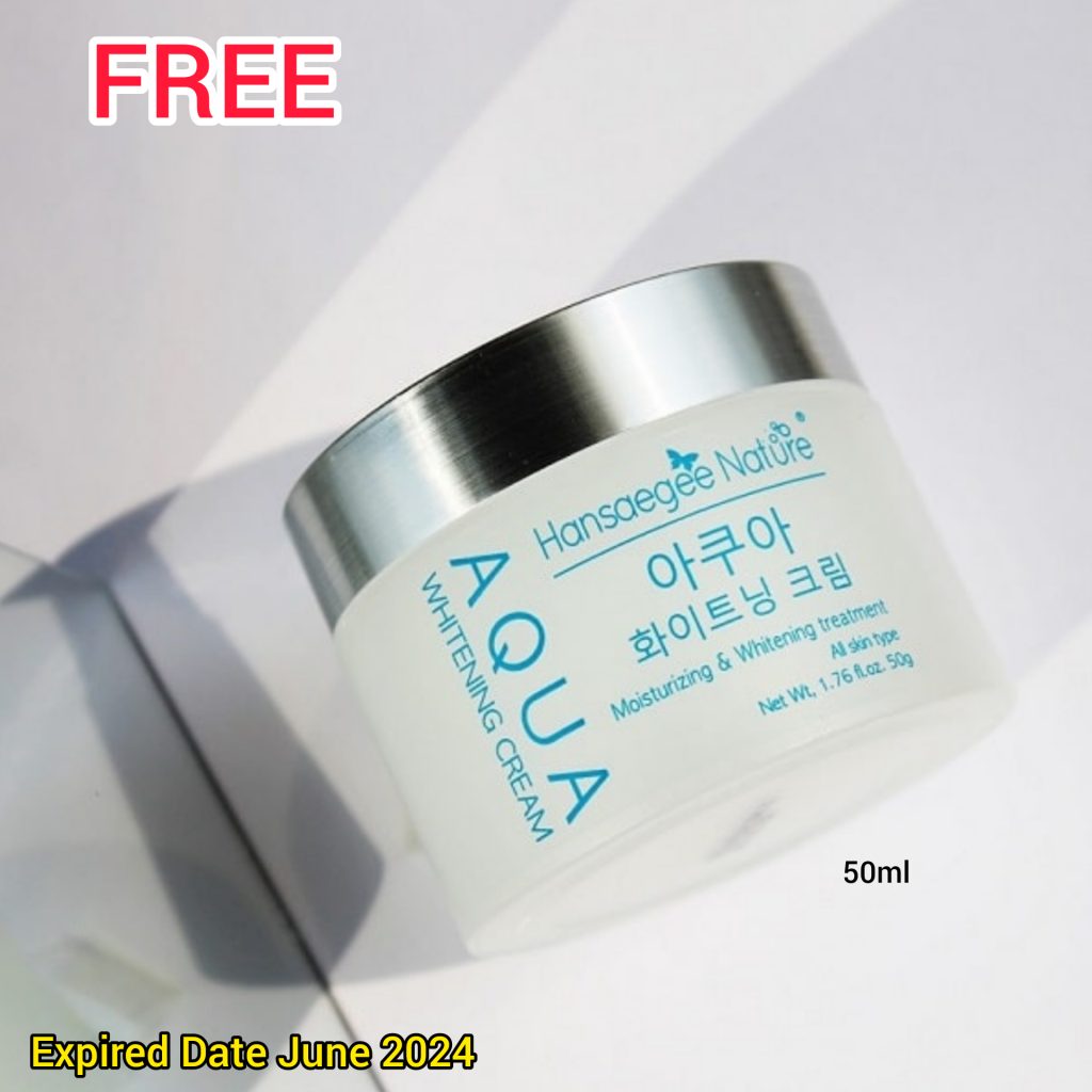 FREE Aqua whitening cream